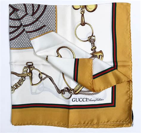 vintage gucci logo scarf|original gucci silk scarf.